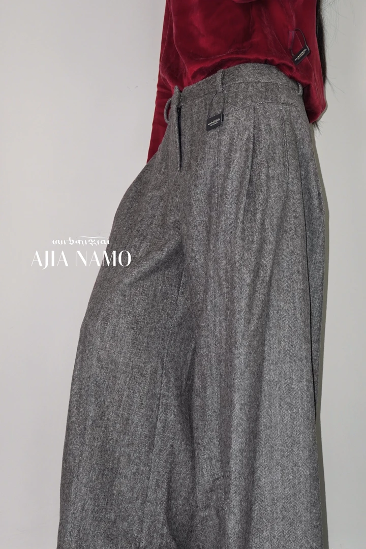 AJ-0NAMO原创设计款秋冬双色可选裤子628