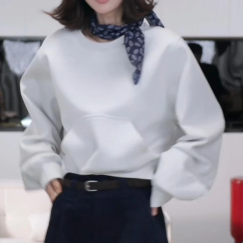 秋冬卫衣长袖运动感圆领套头保暖卫衣LK2506328