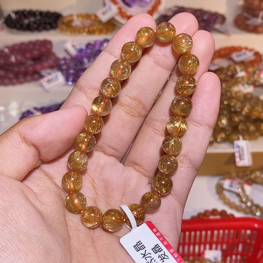 【闪购商品】发晶手链未镶嵌C****?烟花发晶8mm