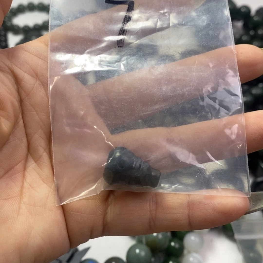 颈饰未镶嵌和田玉7新疆和田青玉三通
