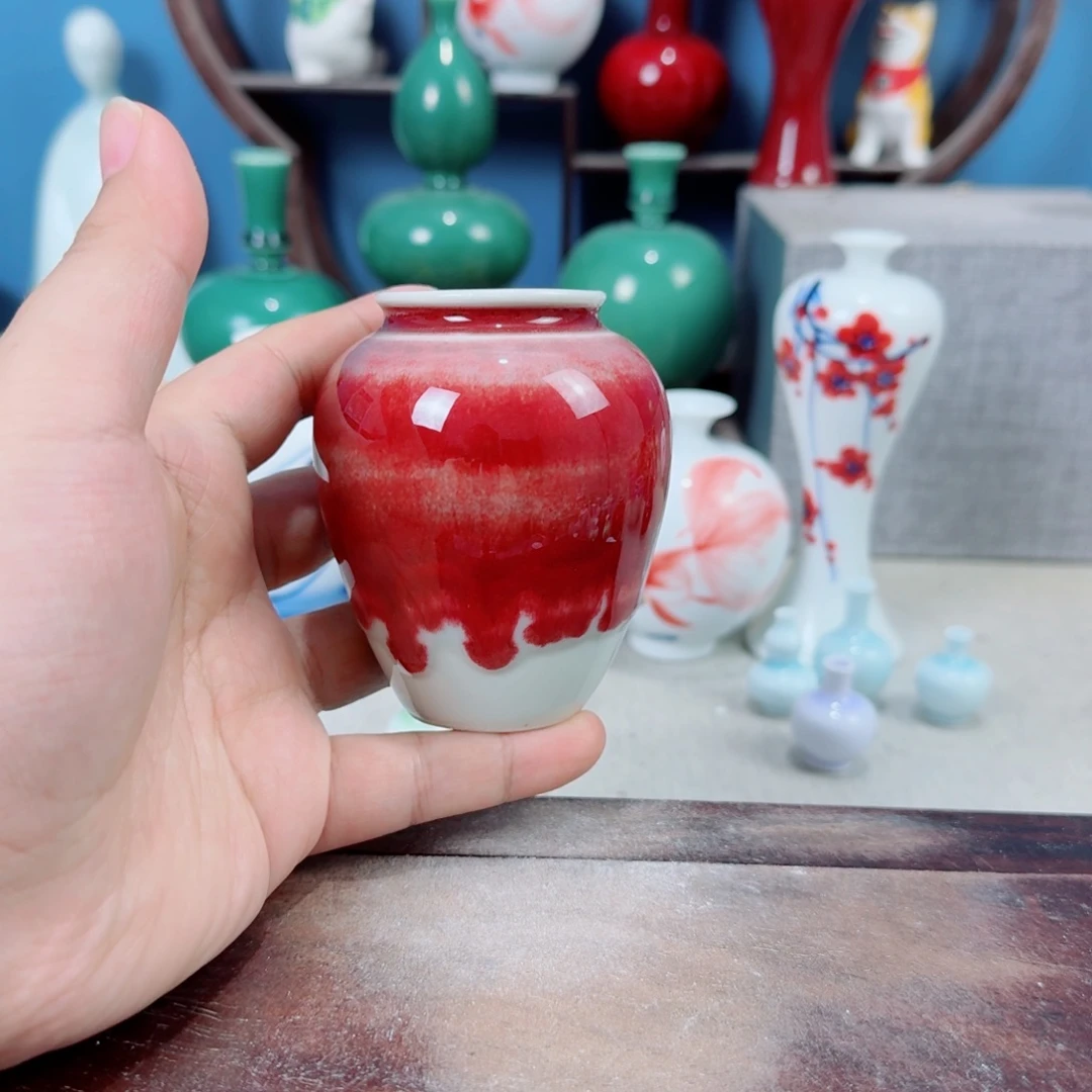 陶瓷手工小花器摆件