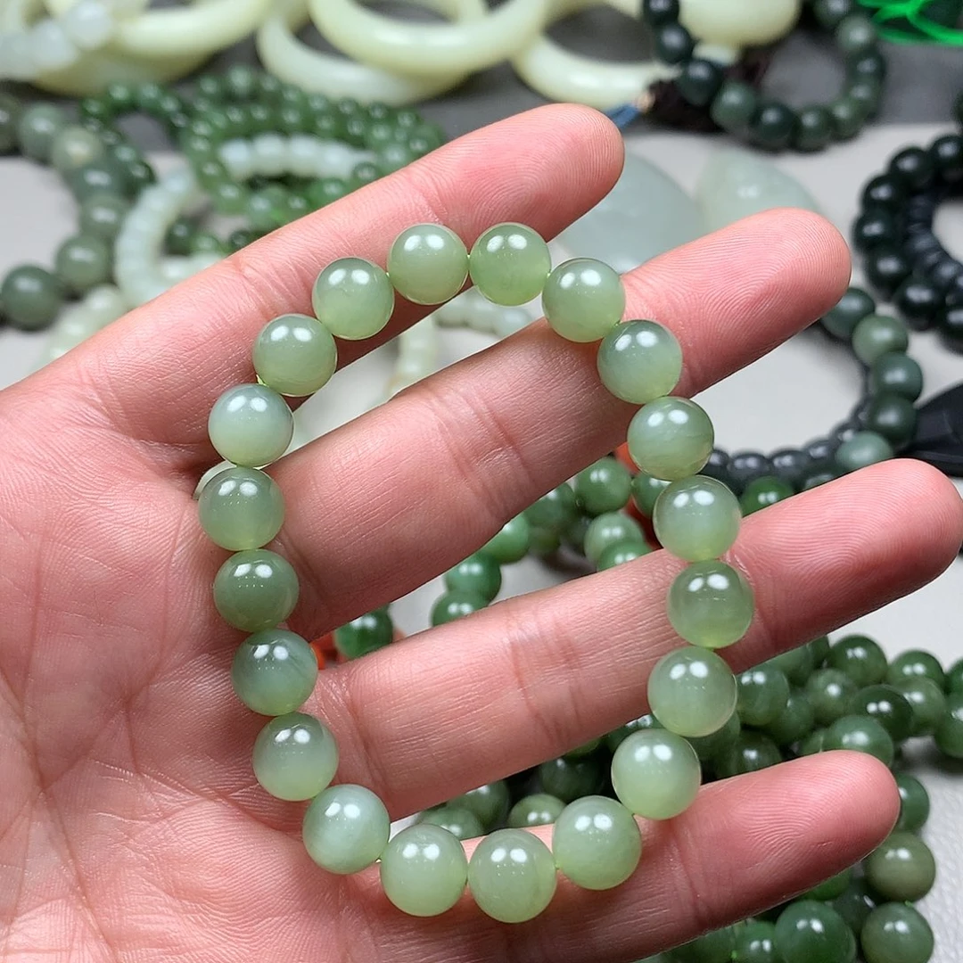 和田玉手链未镶嵌小*乐