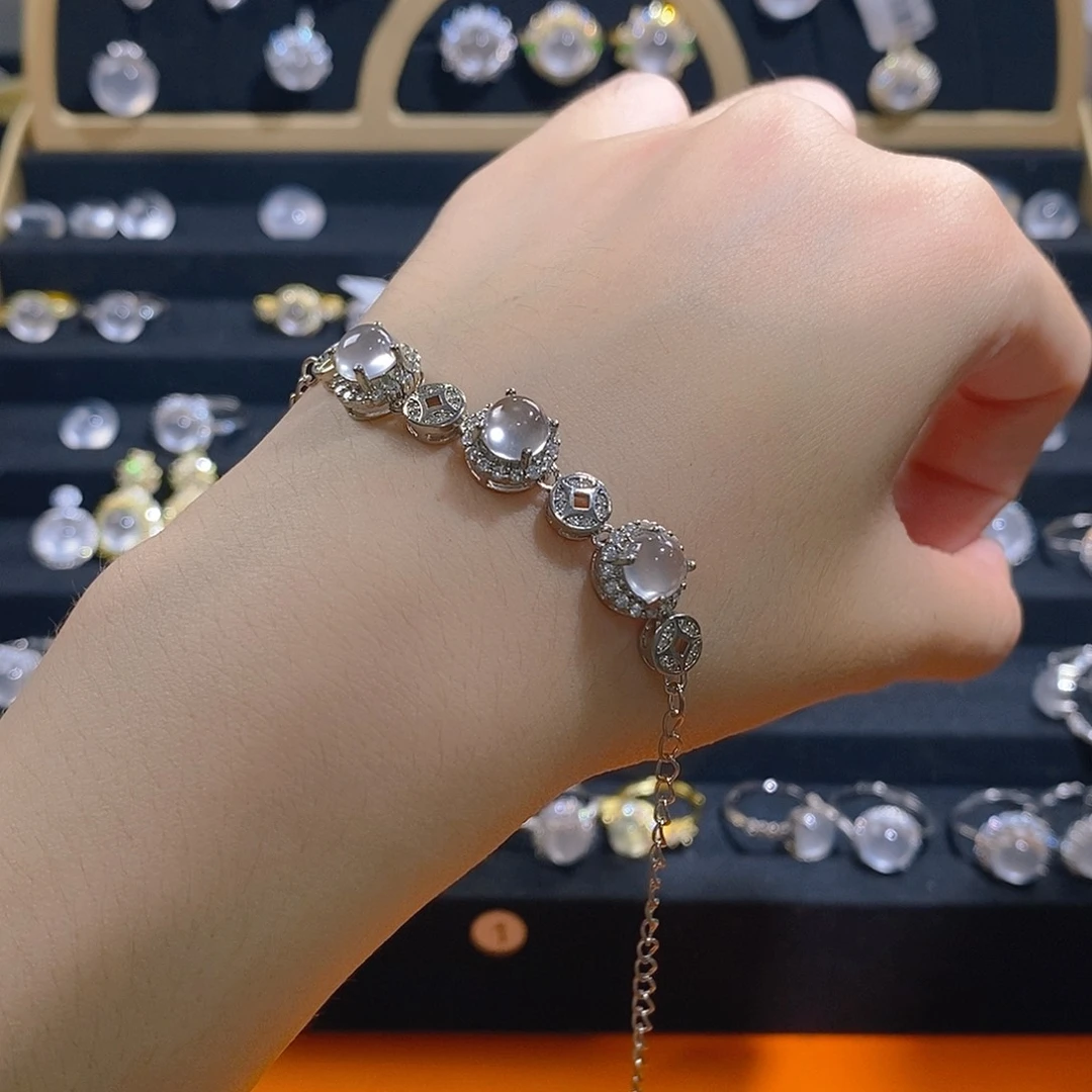 7***7石英质玉手链合金