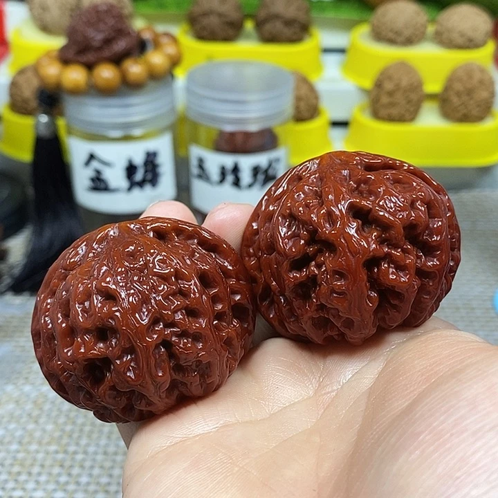 文玩核桃把件大粗筋