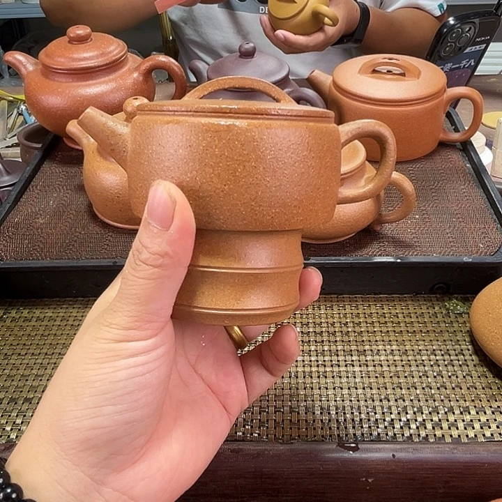 紫砂茶壶黄降汉瓦150