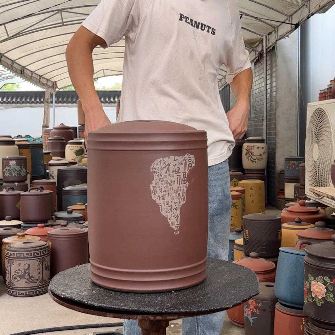 茶叶罐紫砂12 饼茶叶罐