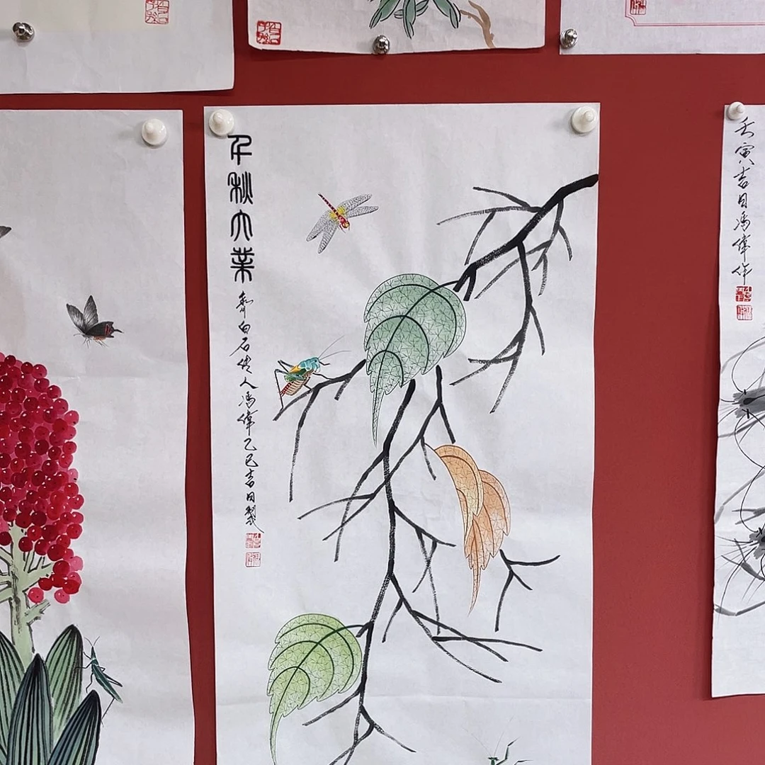 国画冯伟老师手绘国画作品音浩