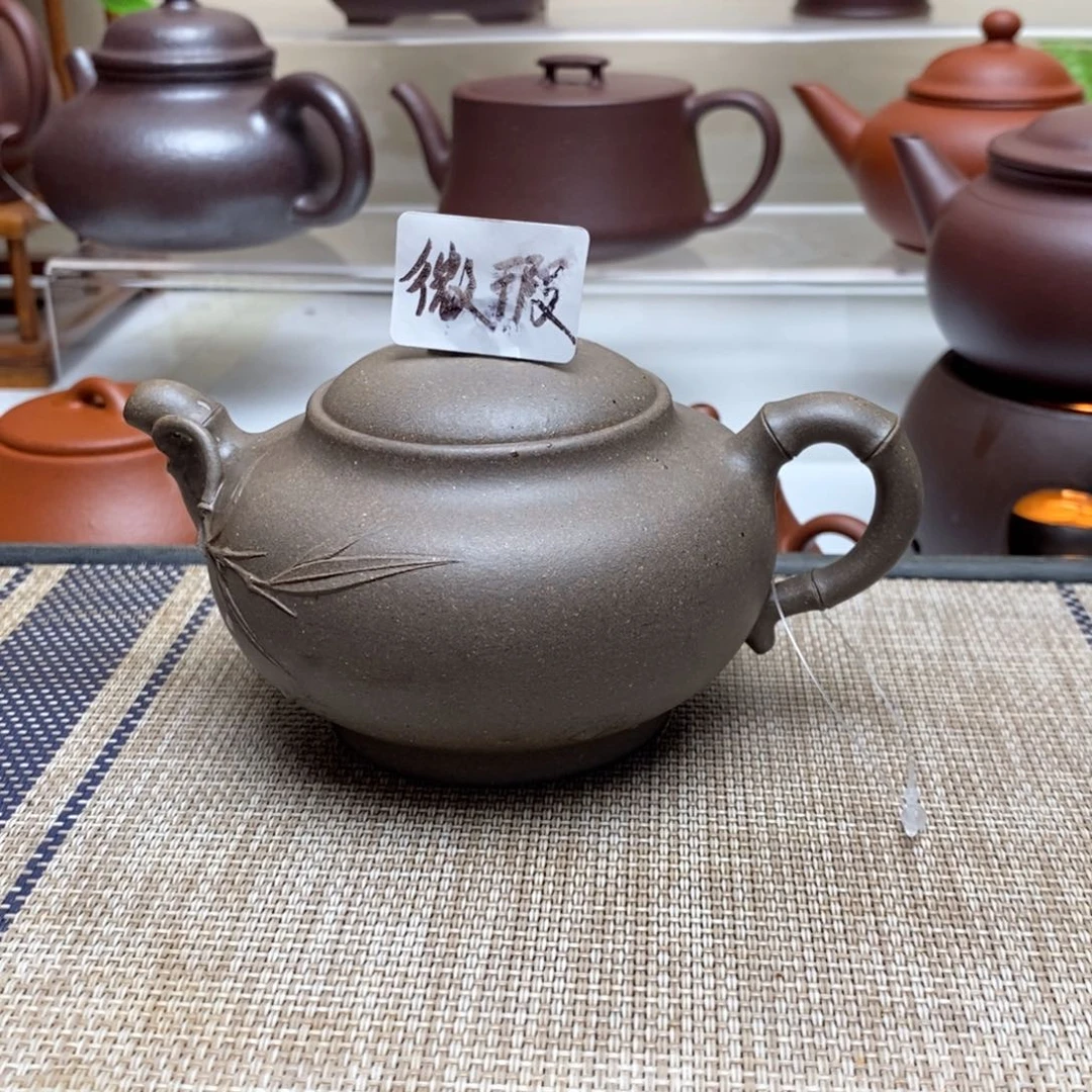 紫砂茶壶200毫升高温老乌泥