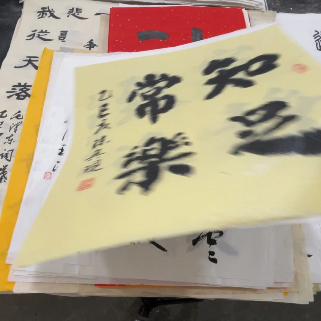 宣纸斗方14个陈兴现6王正8