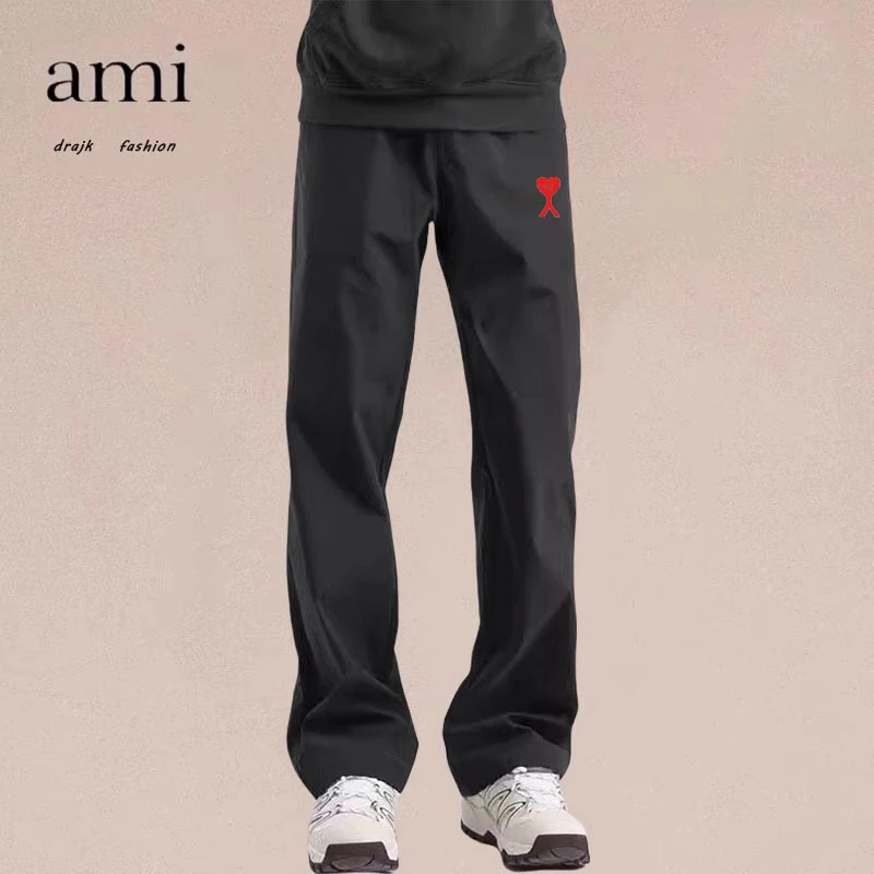 正品AMI DRAJK裤子卫裤秋冬男休闲运动长裤子冲锋防风裤防水户外