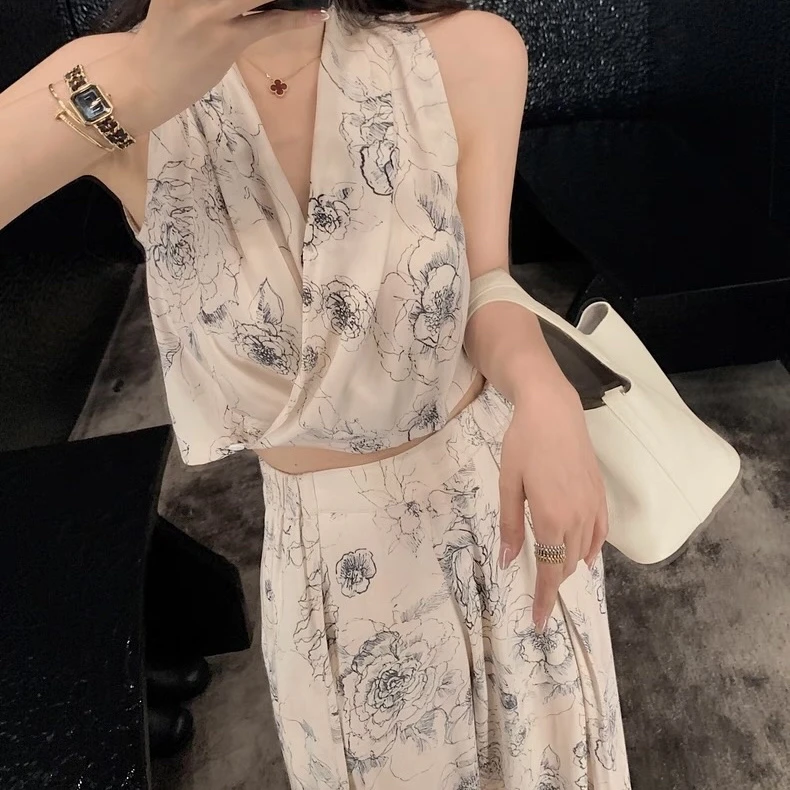 Lilylikes 南法假日高級素色印花度假感法式气质上衣/长裤