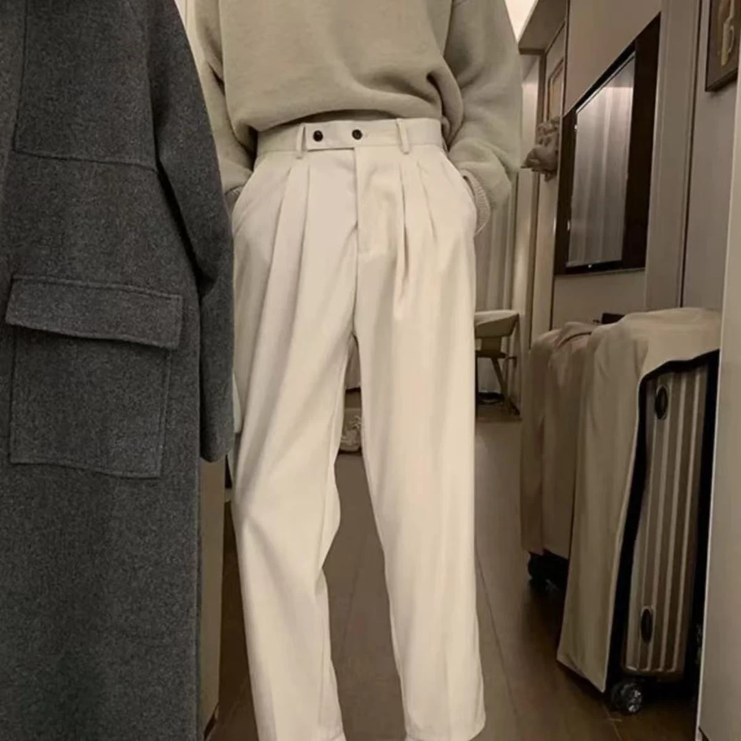 C25 40415 潮流显瘦韩版洋气西服萝卜裤