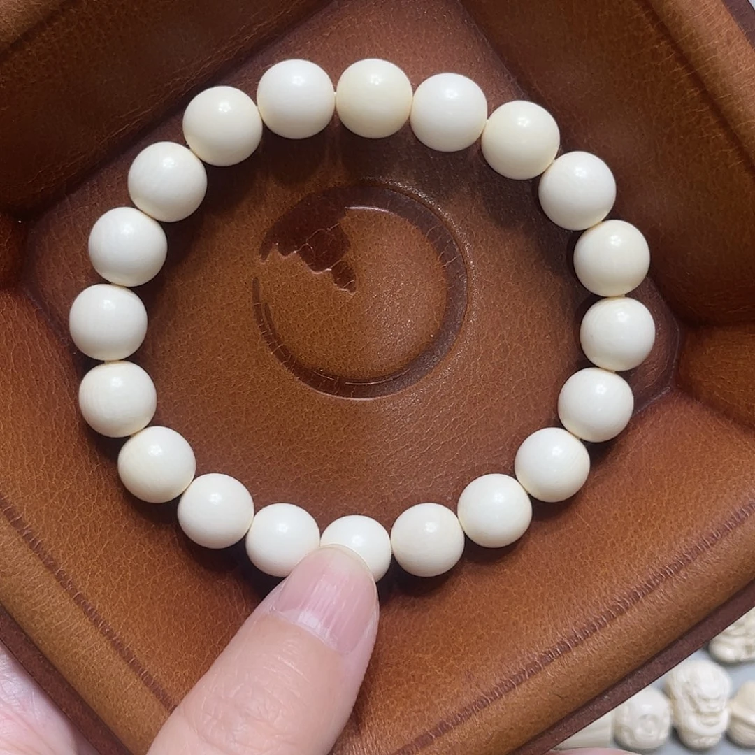 猛犸象牙手串/手链/手镯10圆珠