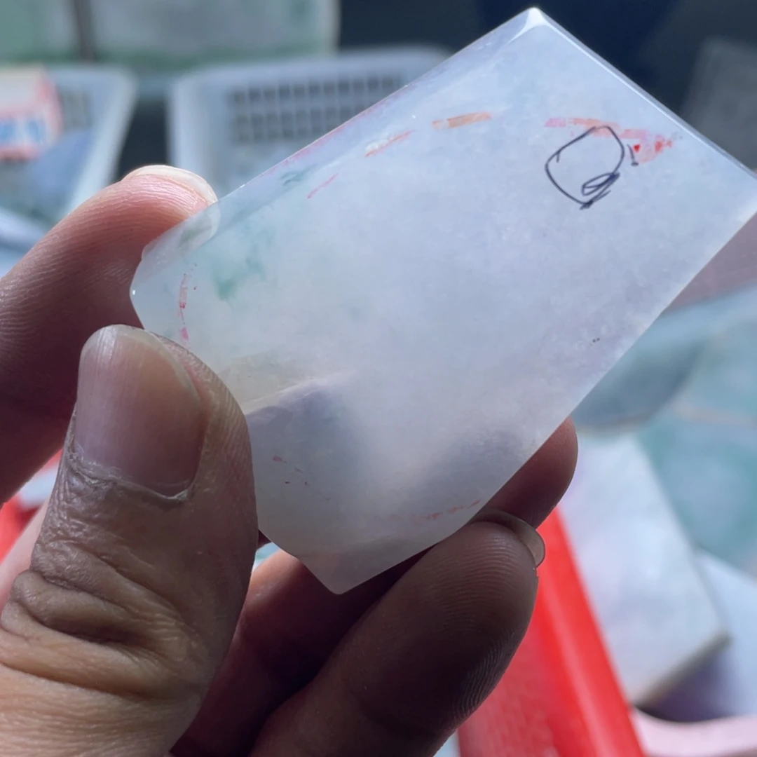 自***李定制翡翠未镶嵌包工普贤
