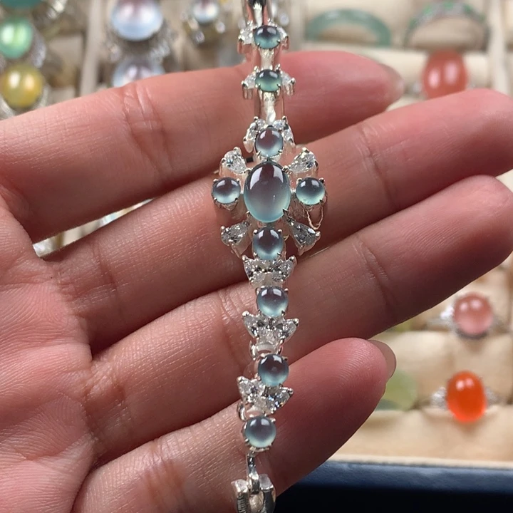 翡翠未镶嵌手链缅甸天然翡翠Ａ货