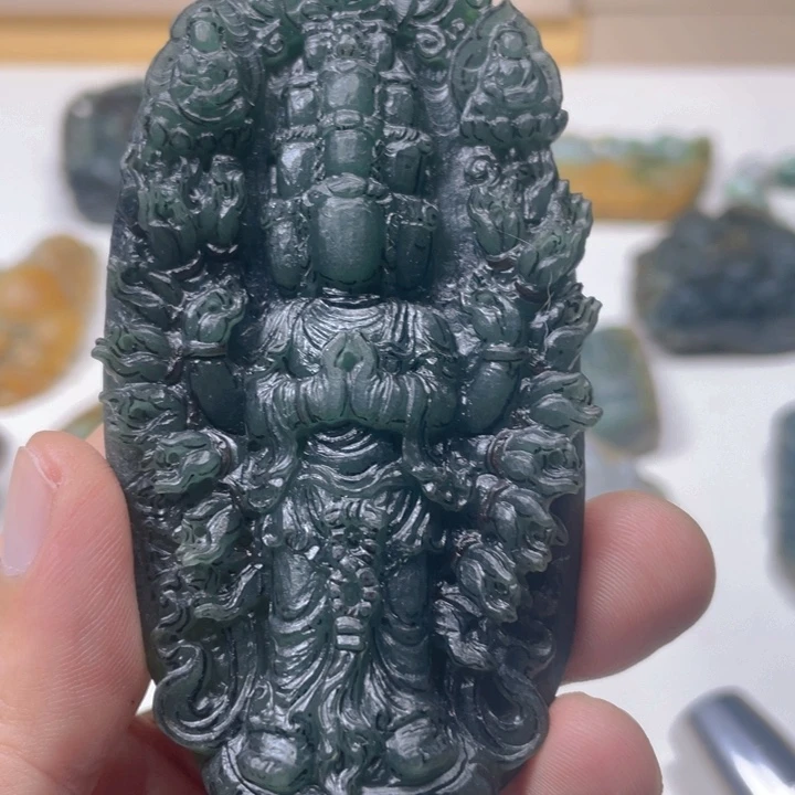 手串翡翠未镶嵌挂件