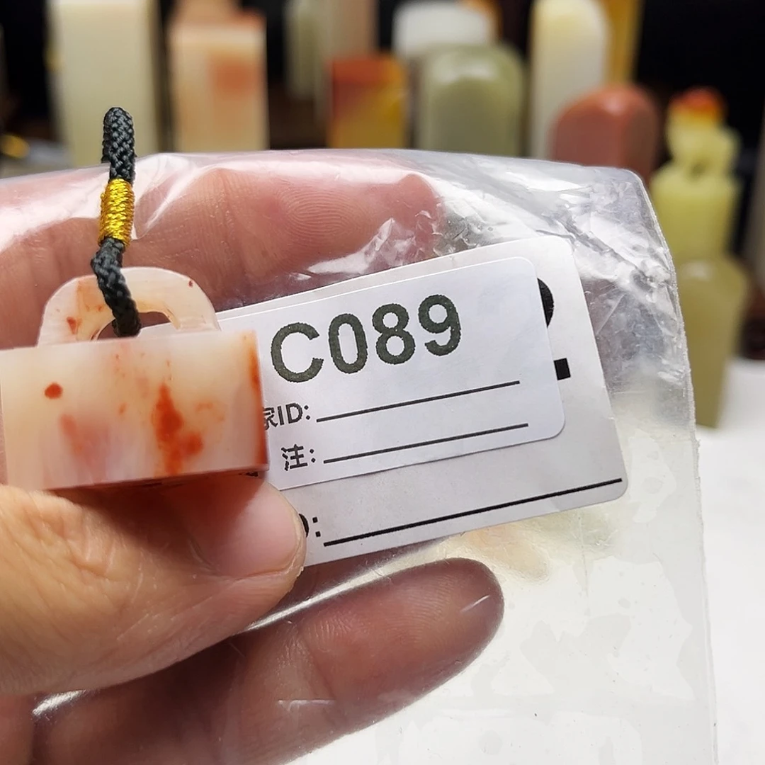 我***呀寿山石印石老挝石089