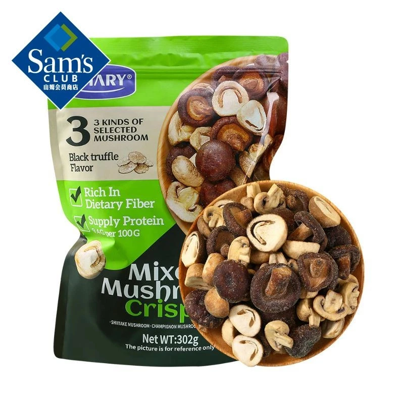 【MembersMark/山姆】组合菌菇脆302g精选美味即食蘑菇菇蘑