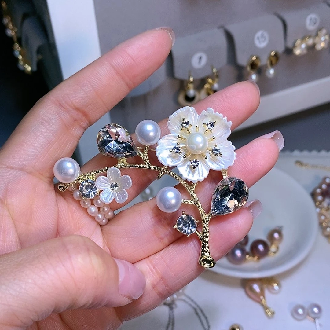 【闪购商品】淡水珍珠胸针未镶嵌