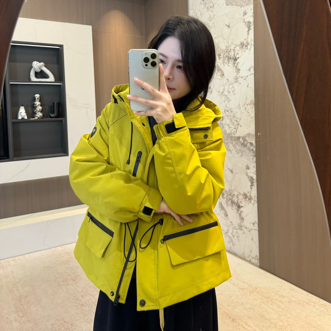 宿慕韩版新款95白鸭绒抽绳冲锋衣羽绒服冬季羽绒服9013小雨女装