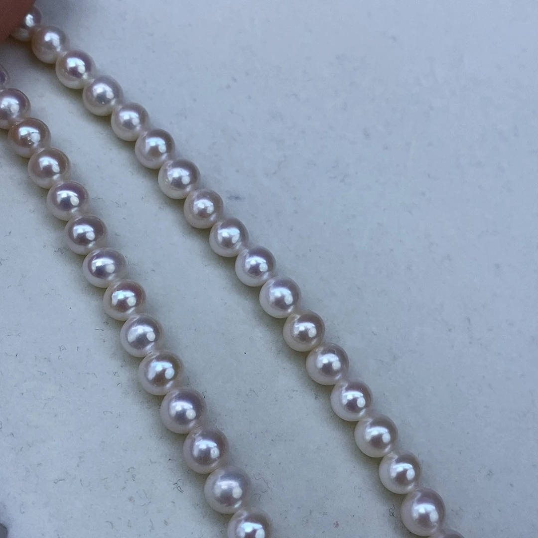 淡水珍珠颈饰银S925镶嵌7天女粉