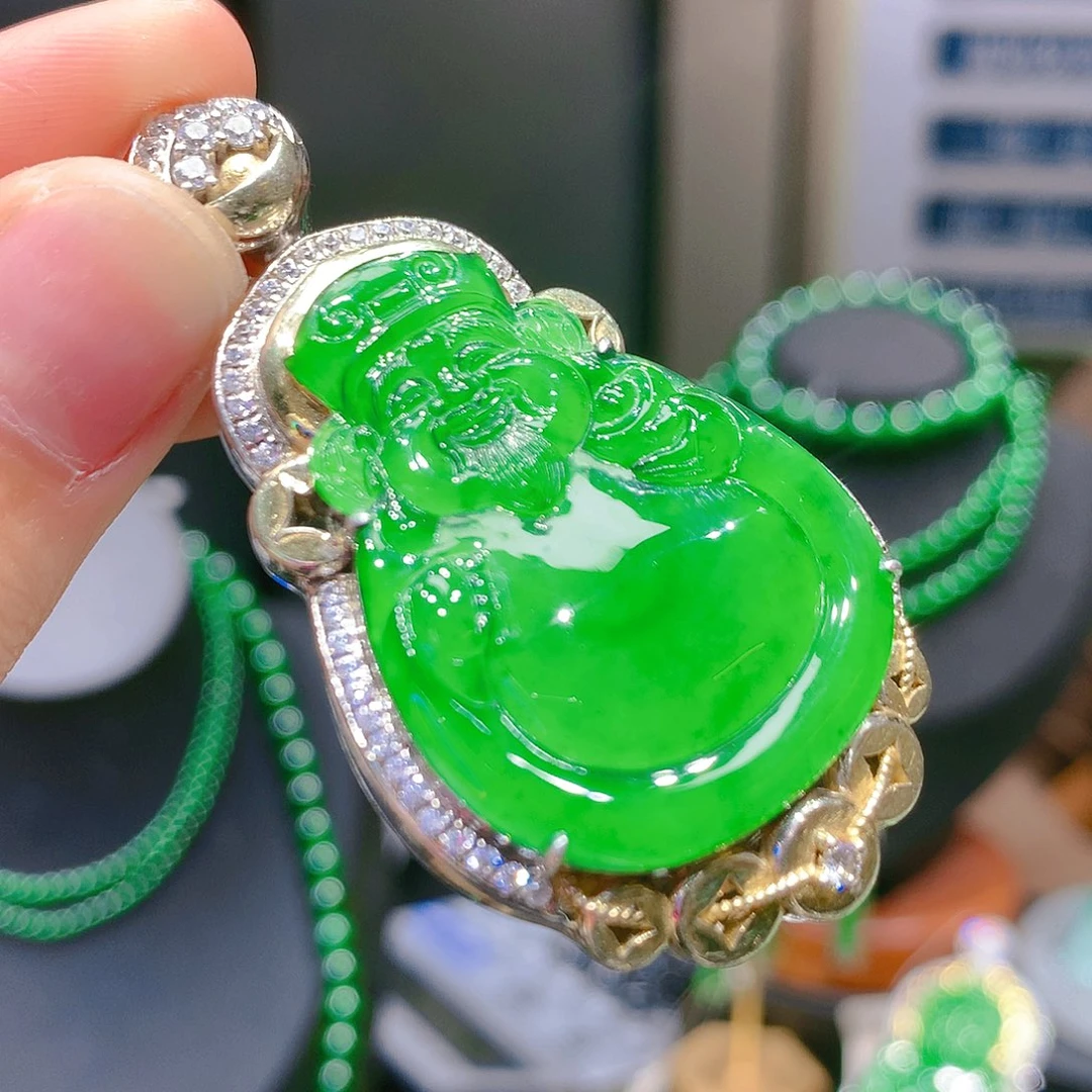 翡翠颈饰银S925镶嵌7甄选qj