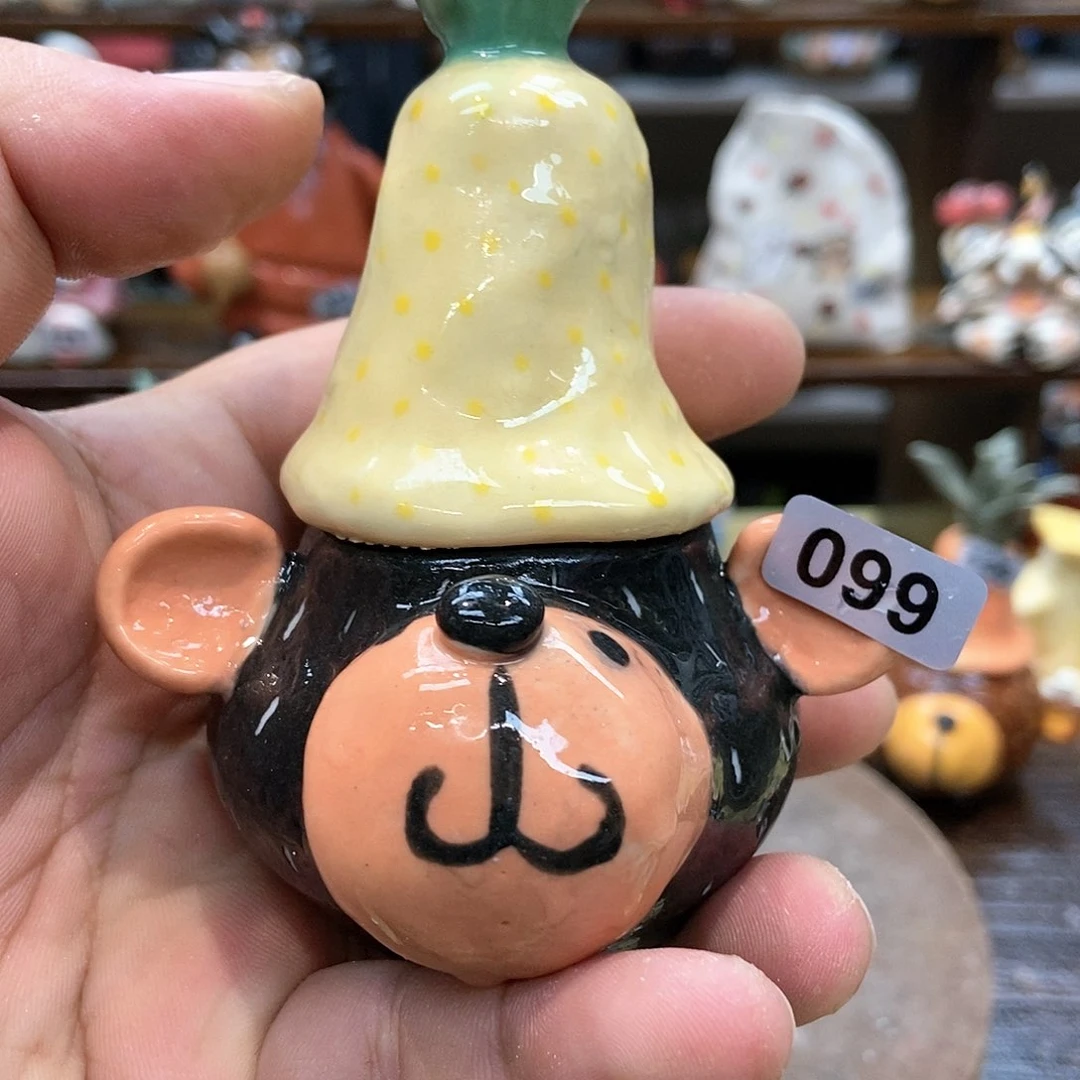 摆件直播间手工抽象陶瓷摆件099