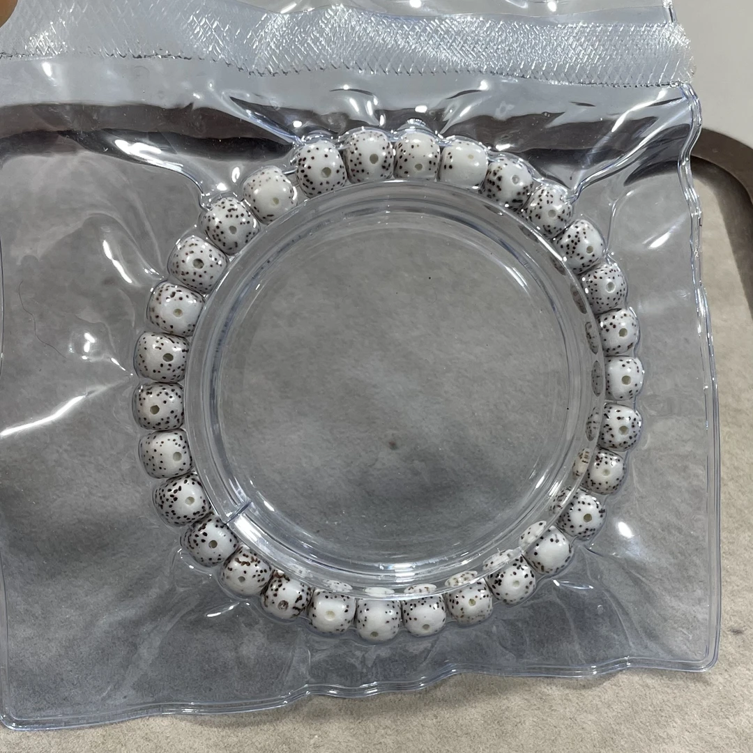 Y663 原生态星月菩提卡8*7老型珠单圈手串