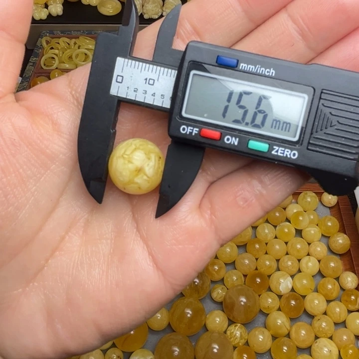 蜜蜡未镶嵌珠宝奇石虎皮纹散珠微瑕