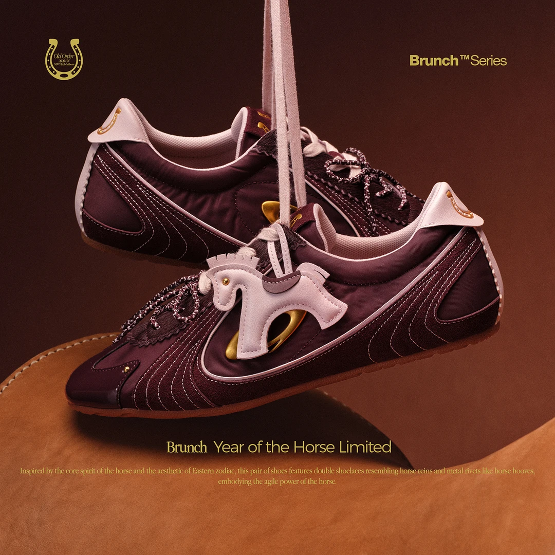 OLD ORDER-Brunch马鬃红Maroon Mane 马年匠心款低帮透气女德训鞋商品图