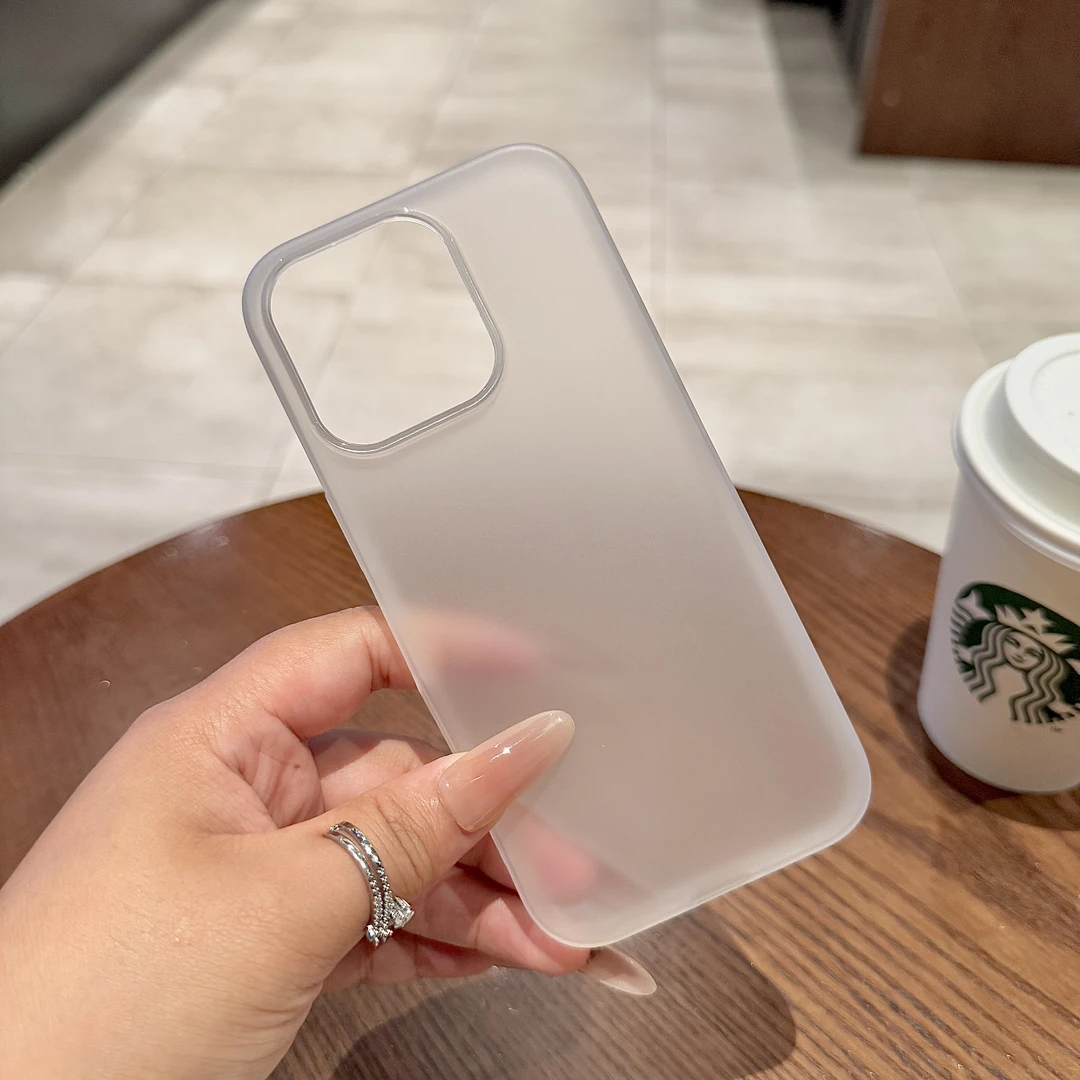 肤感磨砂白简约适用苹果16promax手机壳16/15/14软壳高级磨砂质感