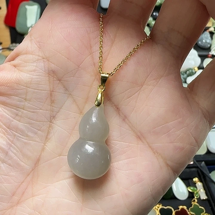 吊坠(赠链)银S925镶嵌和田玉