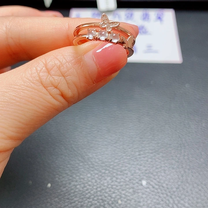 银S925镶嵌戒指翡翠