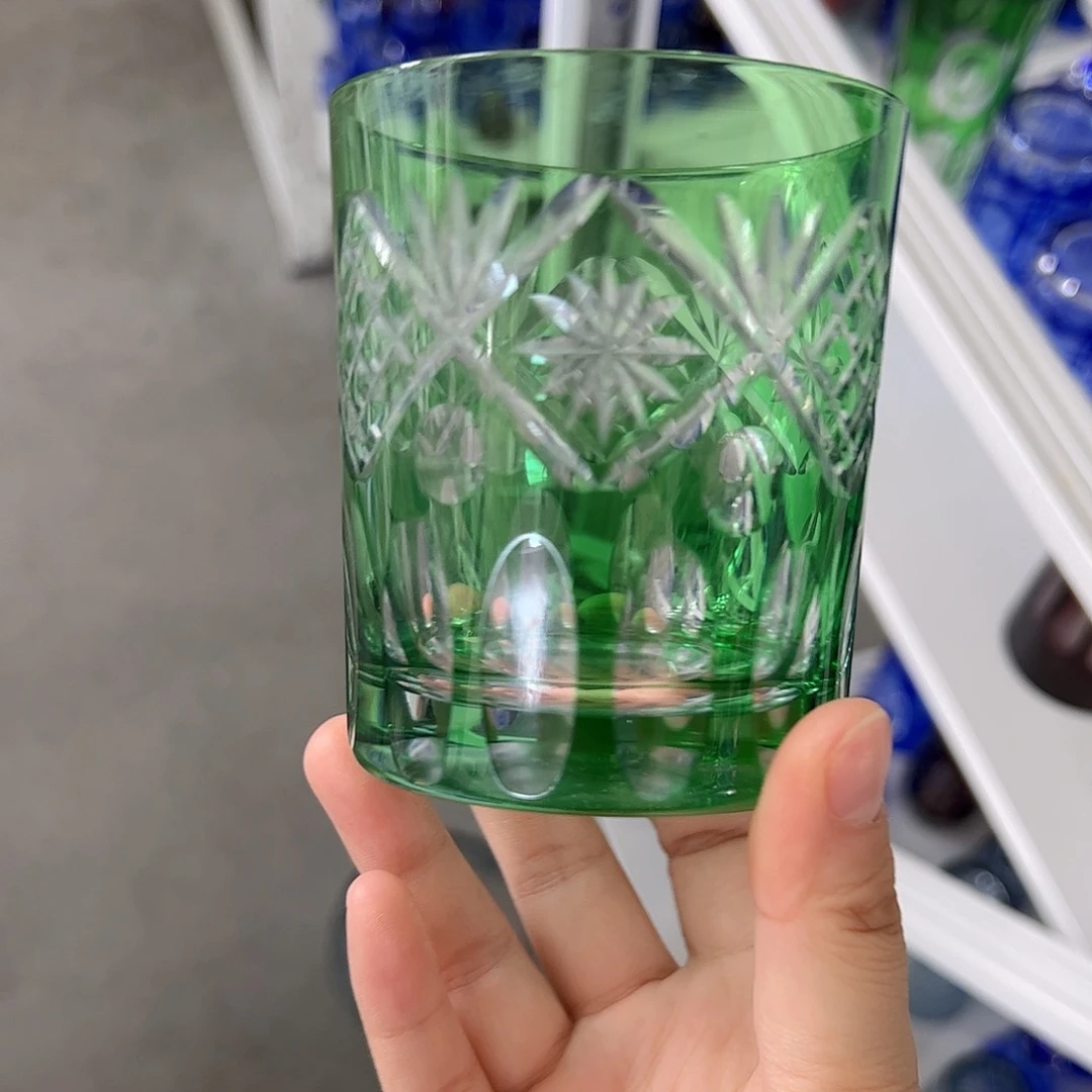 水晶玻璃高脚款微瑕一个