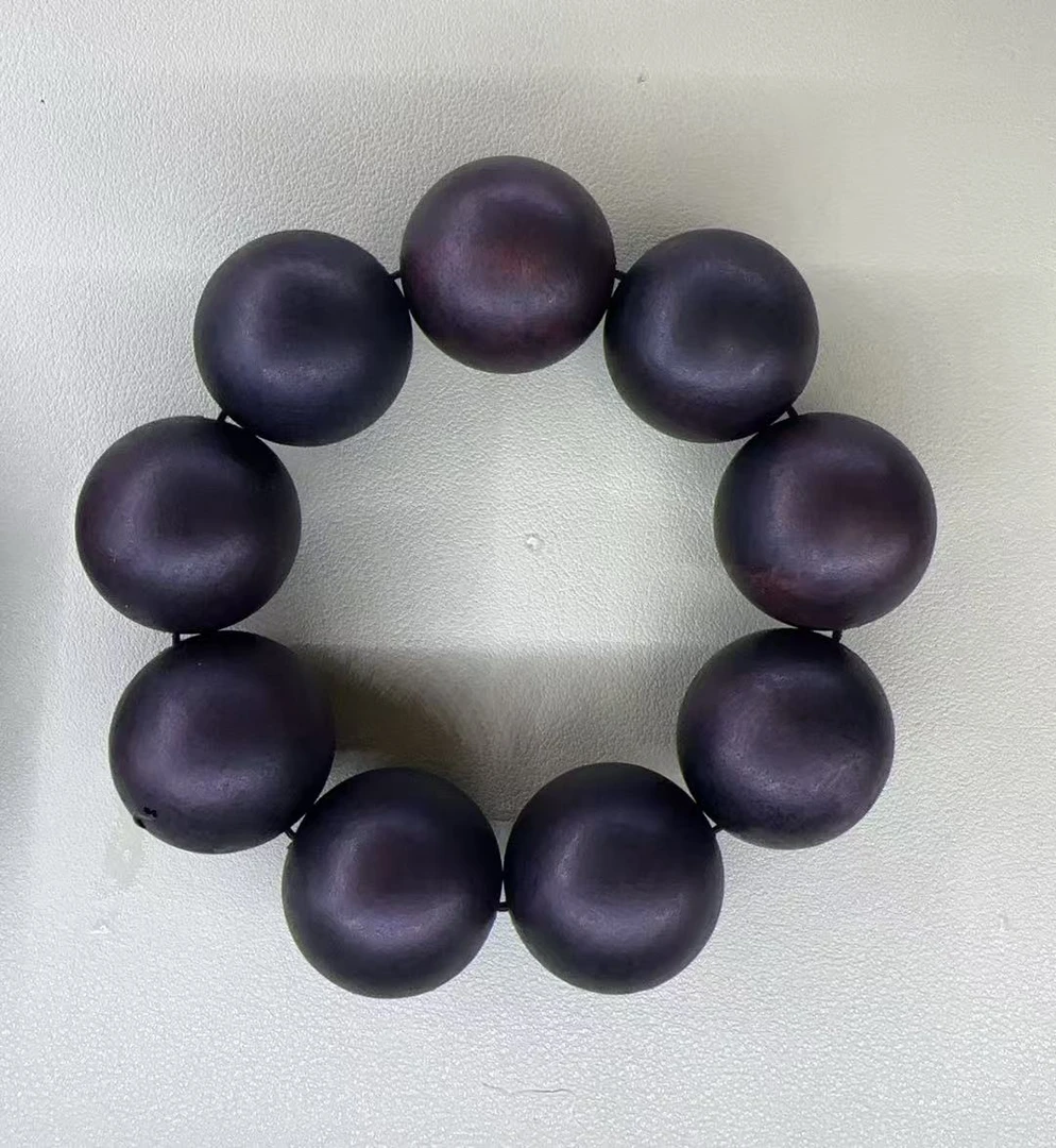 【鬼眼】正品-MS-神龙木高端30大黑天手串