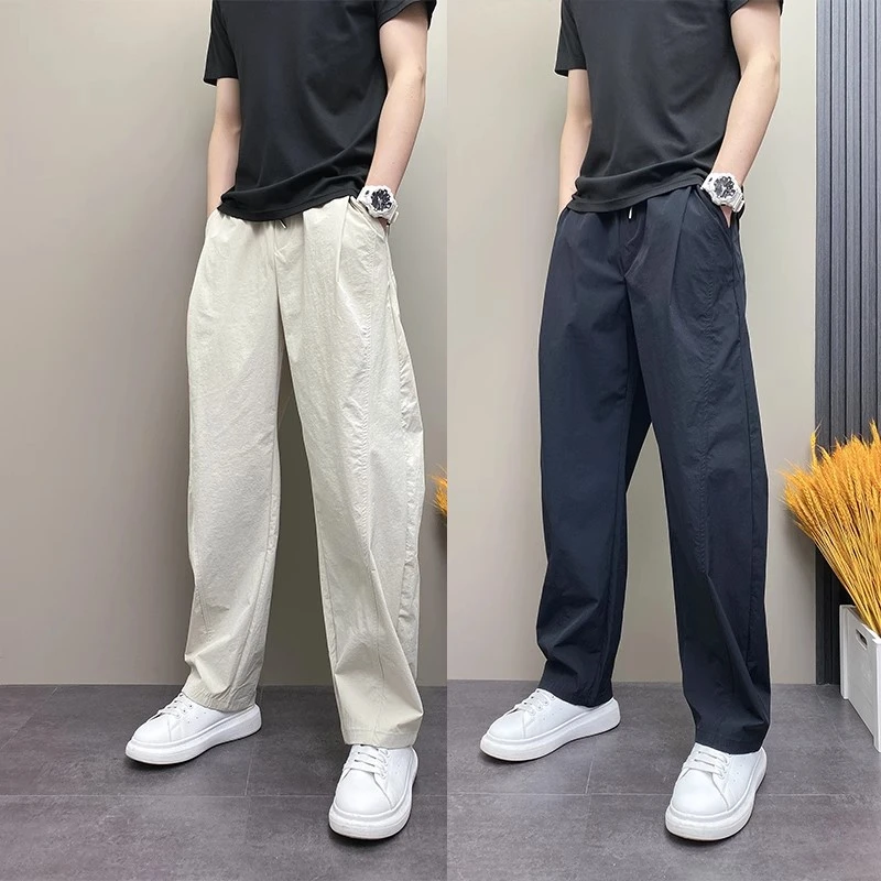 仓石一树2025夏季薄款男士休闲美式高街宽松直筒痞帅慵懒风男装