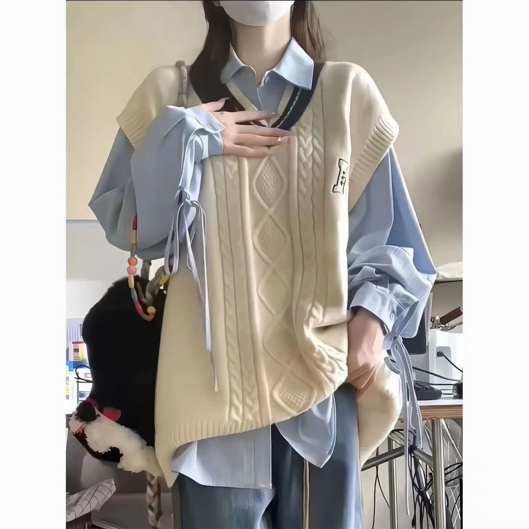 甜美宽松百搭针织套头开衫【扣号直播间】