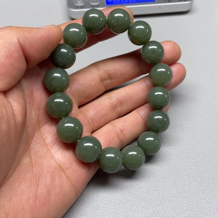 和田玉手串未镶嵌初****5