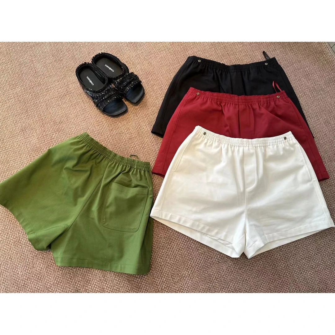 【深圳原创】短裤松紧腰洋气休闲度假风52426