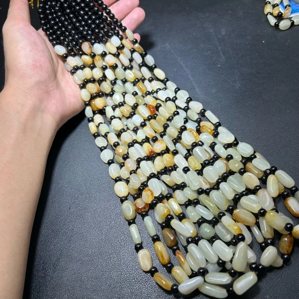 新疆和田玉 和田玉原石项链 一物一证支持复检 拍一发一多样性发