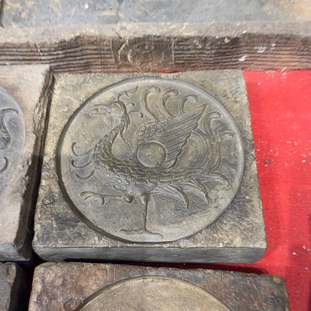 老砖后刻干泡茶台