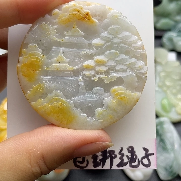 翡翠未镶嵌颈饰天然翡翠