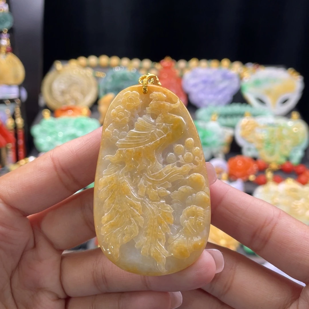 翡翠颈饰未镶嵌代编织