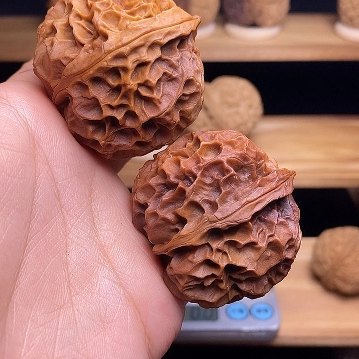 吊坠文玩核桃凤凰牡丹45