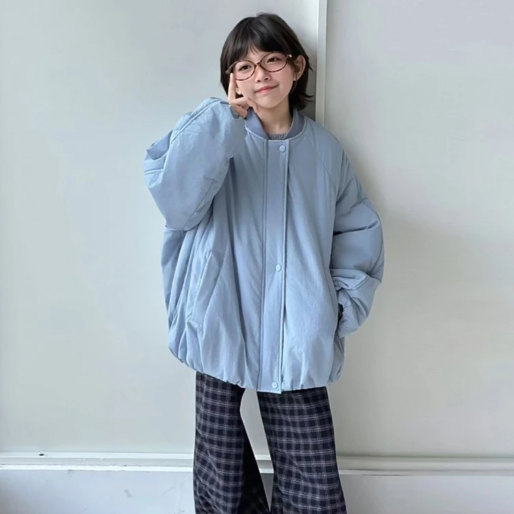 女童秋冬加棉外套2025新款洋气中大童高级感夹棉休闲棉服冬装潮