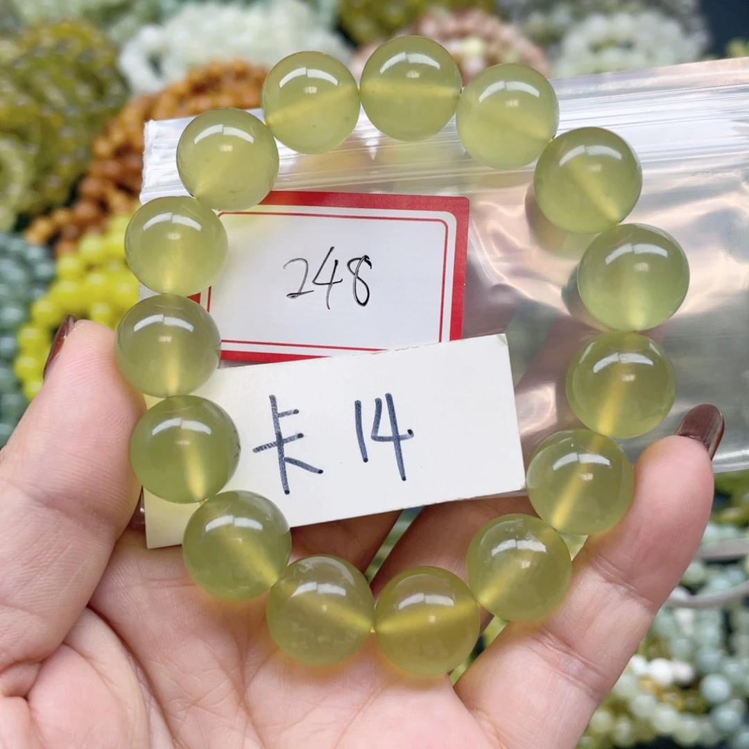 未镶嵌蛇纹石玉手链