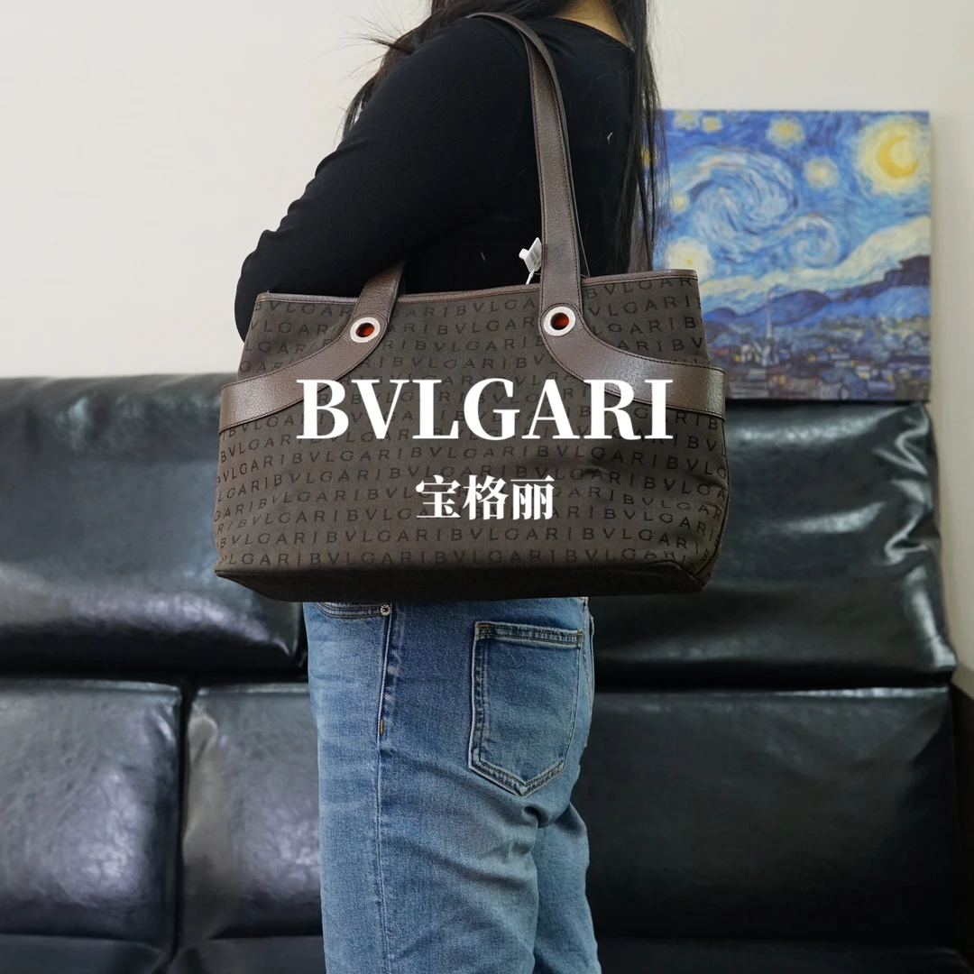 95新 BVLGARI/宝格丽 宝格丽/深棕色单肩包/JJ02114255/4255