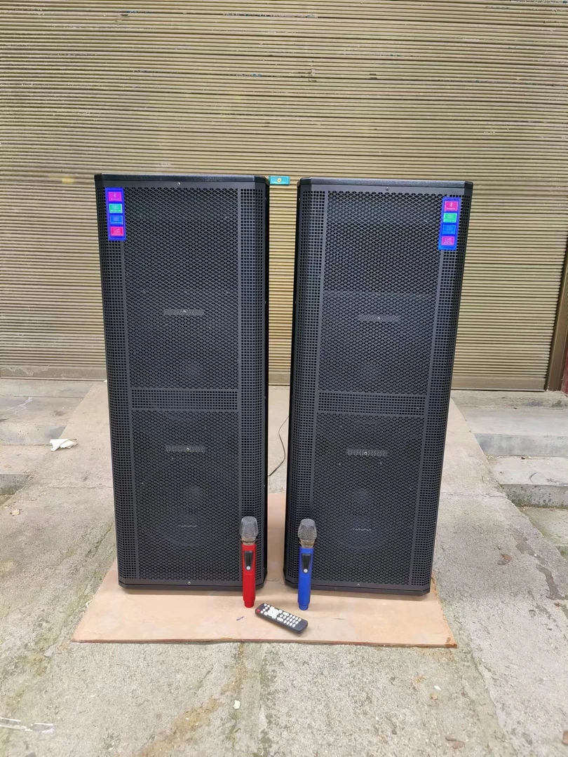 全新一对双12寸有源舞台音箱落地蓝牙音响家用KTV户外重低音演出