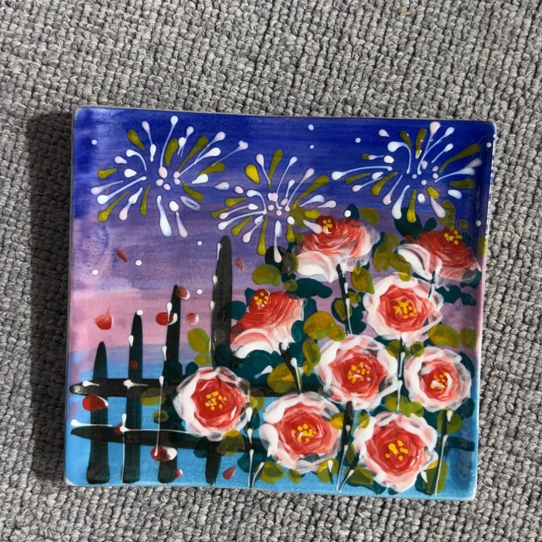 瓷片景德镇手绘高温釉下彩陶瓷茶具