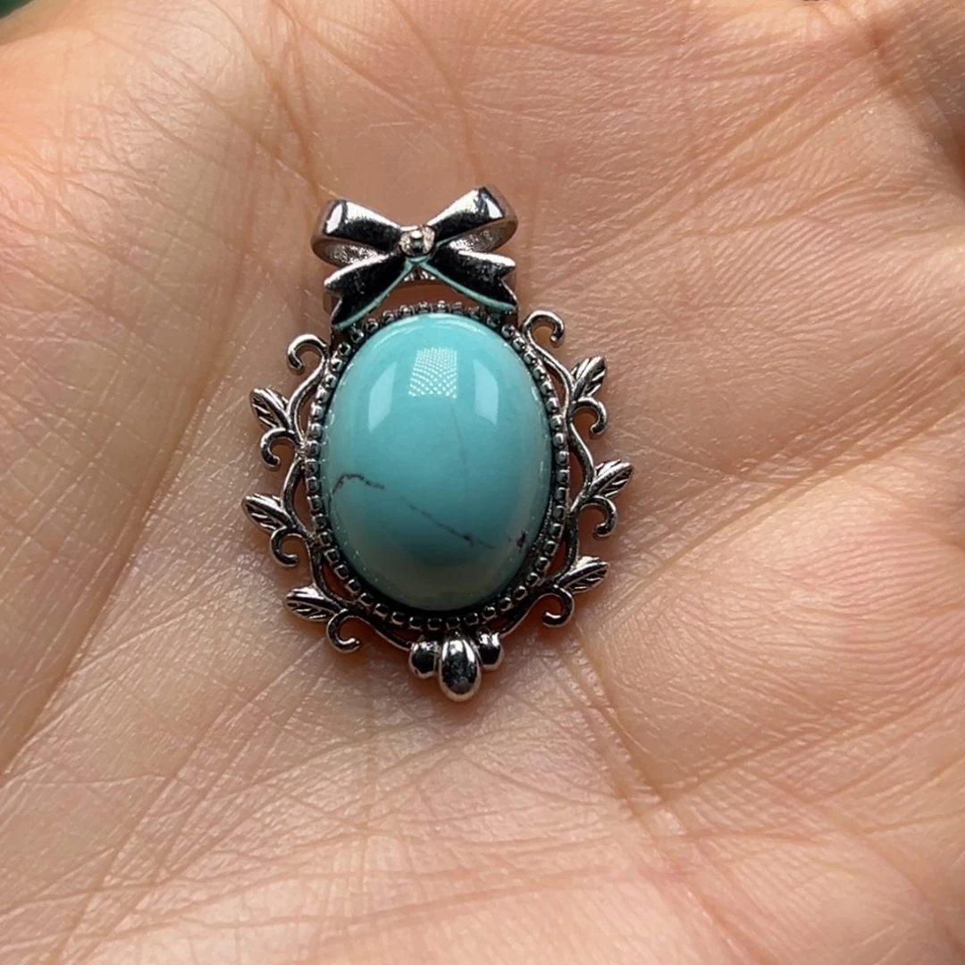 绿松石银S925镶嵌珠宝奇石